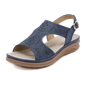 Gikleihwy Bohem Sling Azul Açık Burun Kadın Düz Sandalet