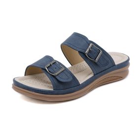 Gikleihwy Flip Flop Kama Gladyatör Azul Açık Boncuklu Kadın Sandalet