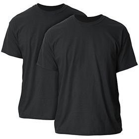 Gildan Siyah Ultra Pamuk 2'li Paket Yetişkin Erkek T-shirt