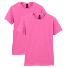 Gildan Stil 64000l Açelya Yumuşak Stil Pamuklu 2'li Paket Kadın T-shirt