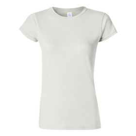 Gildan Stil 64000l Beyaz Yumuşak Stil Pamuklu 2'li Paket Kadın T-shirt