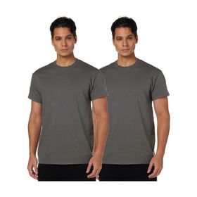 Gildan Stil G5000 Kömür Ağır Pamuklu 2'li Paket Erkek T-shirt