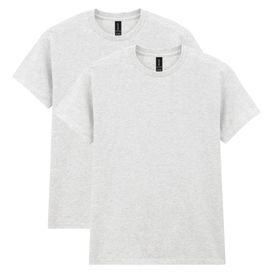 Gildan Stil G5000 Kül Grisi Ağır Pamuklu 2'li Paket Erkek T-shirt