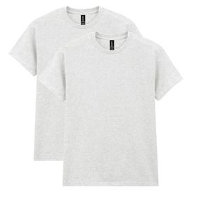 Gildan Stil G5000 Kül Grisi Ağır Pamuklu 2'li Paket Erkek T-shirt