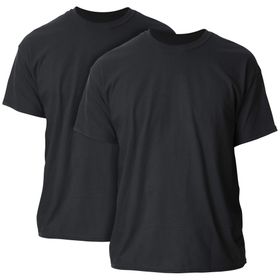 Gildan Stil G5000 Siyah Ağır Pamuklu 2'li Paket Erkek T-shirt
