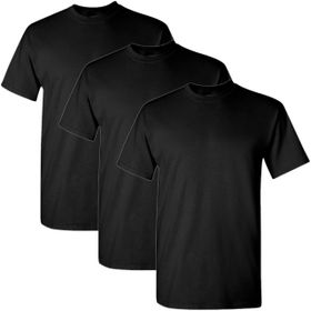Gildan Stil G5000 Siyah Ağır Pamuklu 2'li Paket Erkek T-shirt