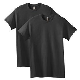 Gildan Stil G5000 Siyah Ağır Pamuklu 2'li Paket Erkek T-shirt