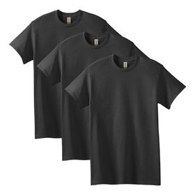 Gildan Stil G5000 Siyah Ağır Pamuklu 2'li Paket Erkek T-shirt