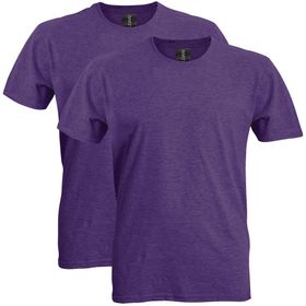 Gildan Stil G64000 Funda Mor Yumuşak Stil Pamuklu 2'li Paket Erkek T-shirt