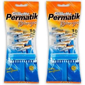 Gillette 2x10 Adet Permatik Banyo Kullan At Tıraş Bıçağı