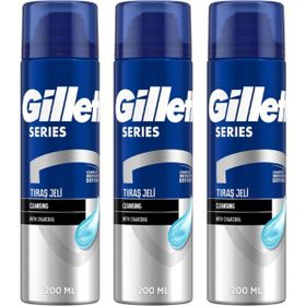Gillette 3x200 ml Series Cleansing Tıraş Jeli