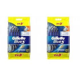 Gillette Blue3 12 Adet x 2 Kullan At Tıraş Bıçağı