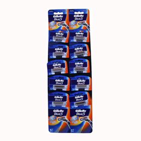 Gillette Blue3 3 Bıçaklı Kartela 10'lu Tıraş Bıçağı