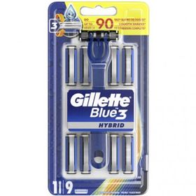 Gillette Blue3 9 Yedek Bıçak Hibrid Tıraş Makinesi