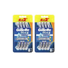 Gillette Blue3 Comfort 2 Adet 8'li Tıraş Bıçağı