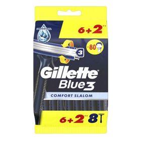 Gillette Blue3 Comfort Slalom 6+2'li Poşet Kullan At Tıraş Bıçağı