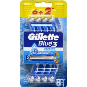 Gillette Blue3 Cool 3 Adet 6+2'li Kullan At Tıraş Bıçağı