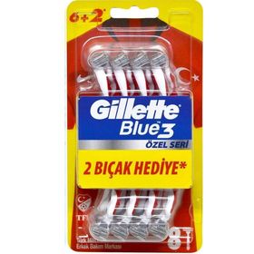 Gillette Blue3 Özel Seri 2 Adet 6+2'li Kullan At Tıraş Bıçağı