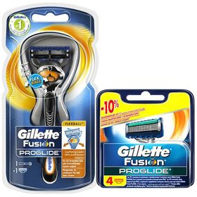 Gillette Fusion Proglide Tıraş Makinesi + 4'lü Yedek Tıraş Bıçağı
