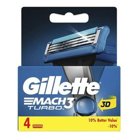 Gillette Mach-3 4'lü 3D Turbo Yedek