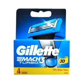 Gillette Mach-3 4'lü 3D Turbo Yedek