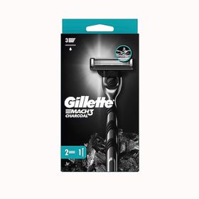 Gillette Mach3 Charcoal 2 Yedekli Tıraş Makinesi