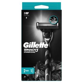 Gillette Mach3 Charcoal Kömür Etkili Makine ve Yedek Tıraş Bıçağı