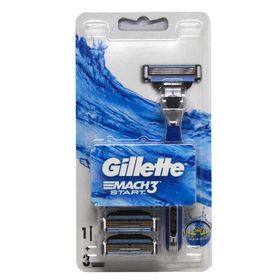 Gillette Mach3 Start Tıraş Makinesi ve 3 Yedek Başlığı