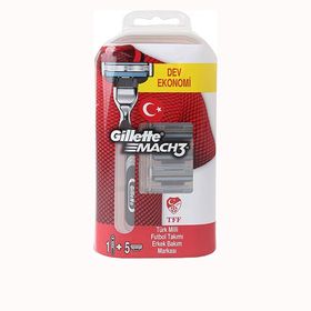 Gillette Mach3 Tıraş Makinesi 5 Yedek Tıraş Bıçağı