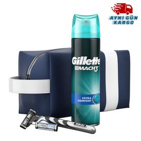 Gillette Mach3 Tıraş Makinesi Yedekli 200 ml Tıraş Jeli