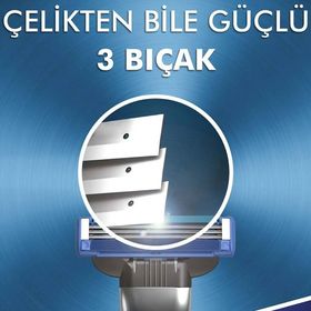 Gillette Mach3 Turbo +5 Yedek Milli Takım Tıraş Makinesi