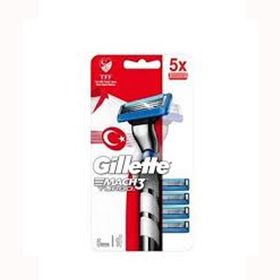 Gillette Mach3 Turbo Tıraş Makinesi ve 5 Yedekli Tıraş Bıçağı