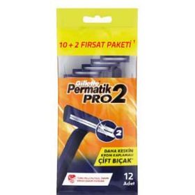 Gillette Permatik Pro 2 12'li Poşet Tıraş Bıçağı