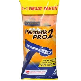 Gillette Permatik Pro 2 6'lı Poşet Tıraş Bıçağı