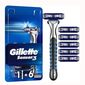 Gillette Sensor 3 Tıraş Makinesi+6'lı Yedek Tıraş Bıçağı