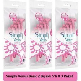 Gillette Simply Venus 2 Basic Kullan At 5'li 3 Adet Tıraş Bıçağı