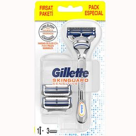 Gillette Skinguard Sensitive 3 Yedekli Tıraş Makinesi