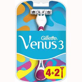 Gillette Venus 3 Simply Kullan At 4+2'li Renkli Kadın Tıraş Bıçağı