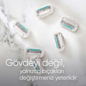 Gillette Venüs Deluxe Smooth 5 Bıçaklı 4 Adet Yedek Bıçak