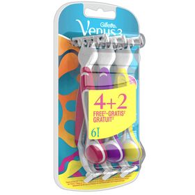 Gillette Venüs Renkli 3 Bıçaklı 4+2 Adet Tıraş Bıçağı
