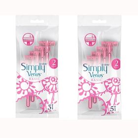 Gillette Venus Simply Venus 2 Basic Kadın Tıraş Bıçağı 5liX2 adet