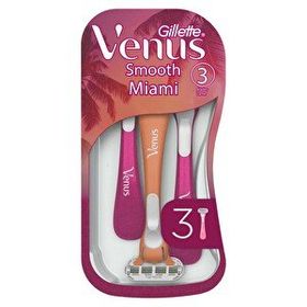 Gillette Venus Smooth Miami Kadın Kullan At 3'lü Tıraş Bıçakları