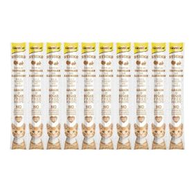 GimCat 10x5 gr Sticks Hindi Etli ve Tavşanlı Tahılsız Kedi Ödülü