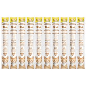 GimCat 10x5 gr Sticks Hindi Etli ve Tavşanlı Tahılsız Kedi Ödülü