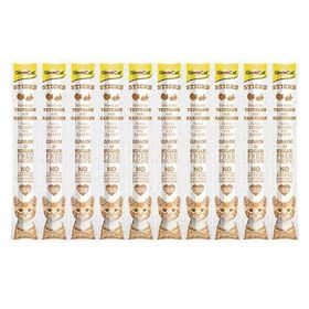 GimCat 10x5 gr Sticks Hindi Etli ve Tavşanlı Tahılsız Kedi Ödülü