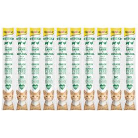 GimCat 10x5 gr Tahılsız Kuzu Etli ve Tavuklu Sticks Kedi Ödül Çubukları