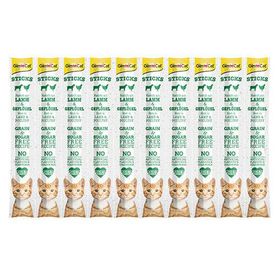 GimCat 10x5 gr Tahılsız Kuzu Etli ve Tavuklu Sticks Kedi Ödül Çubukları