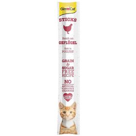 GimCat 10x50 gr Sticks Kümes Hayvanlı Kedi Ödül Çubuğu