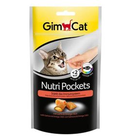 GimCat 12x60 gr Nutri Pockets Somon Omega Kedi Ödül Maması