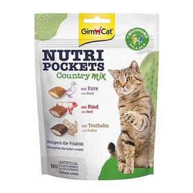 GimCat 150 gr Nutripockets Country Mix Multivitaminli Kedi Ödül Maması